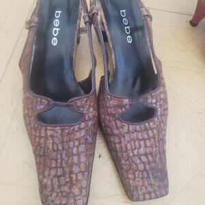Bebe Strappy Pumps Size 6M